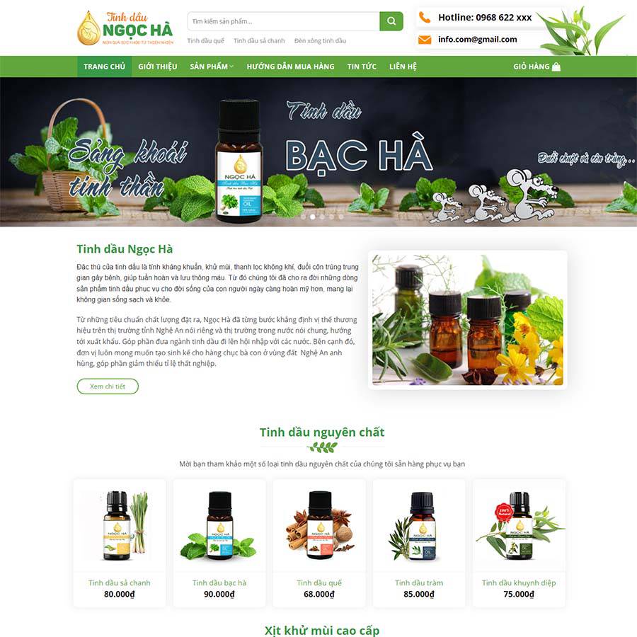 Thiết kế website thực phẩm chức năng 22