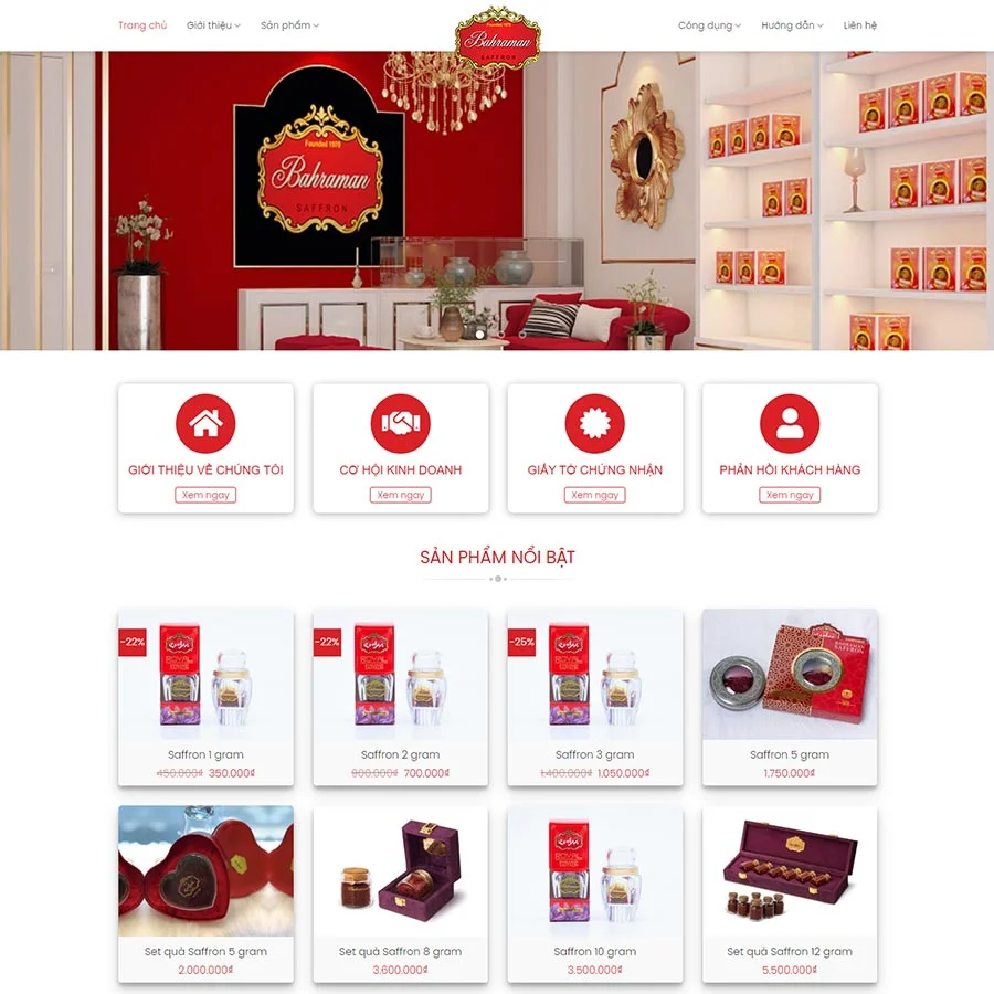 Thiết kế website thực phẩm 24
