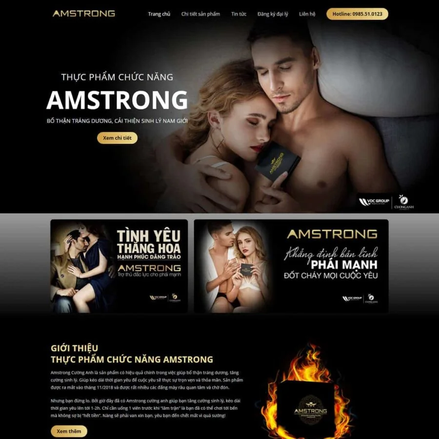 Thiết kế website thực phẩm chức năng 03