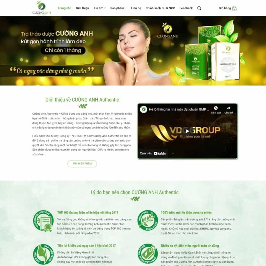 Thiết kế website thực phẩm chức năng 05