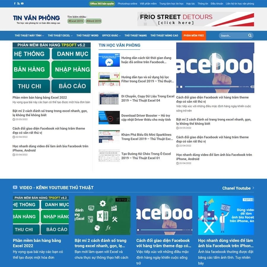 Thiết kế website chia sẻ thủ thuật