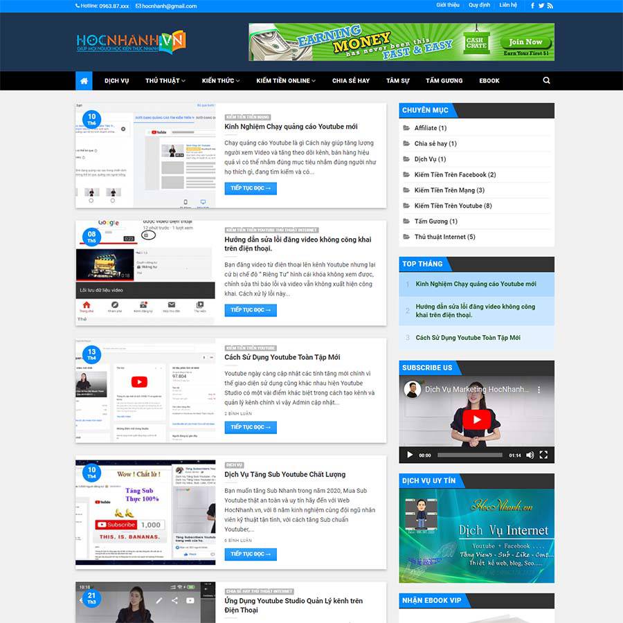 Thiết kế website tin tức 13