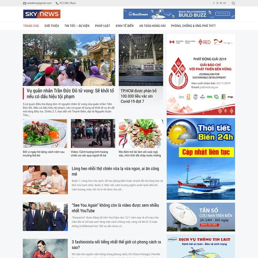Thiết kế website tin tức 17