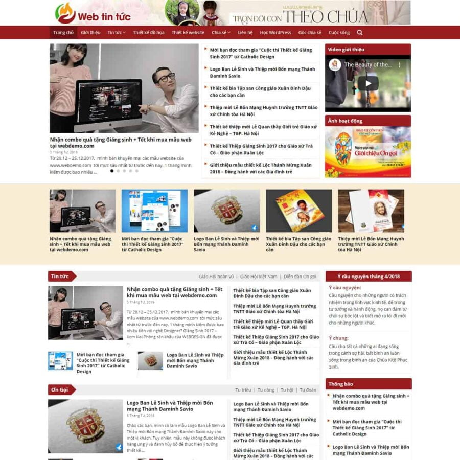 Thiết kế website tin tức 02