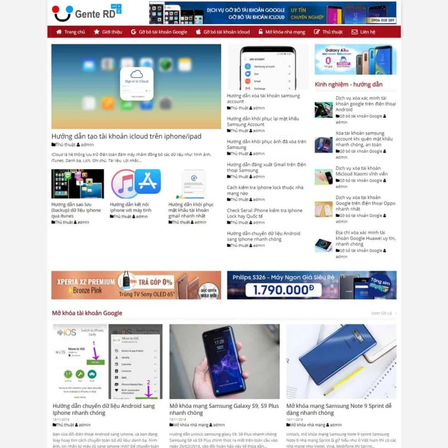 Thiết kế website tin tức 03
