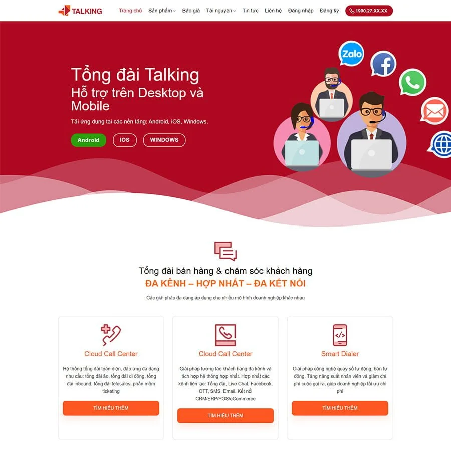 Thiết kế website công ty Agency
