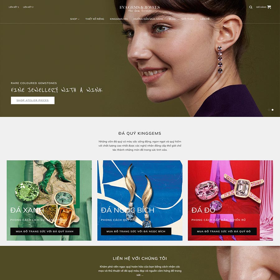 Thiết kế website bán trang sức 02