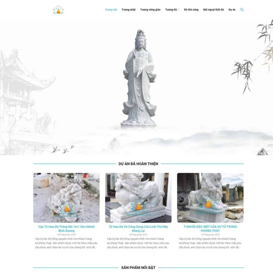 Thiết kế website tượng phật