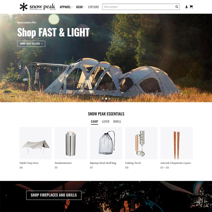 Thiết kế website bán lều du lịch