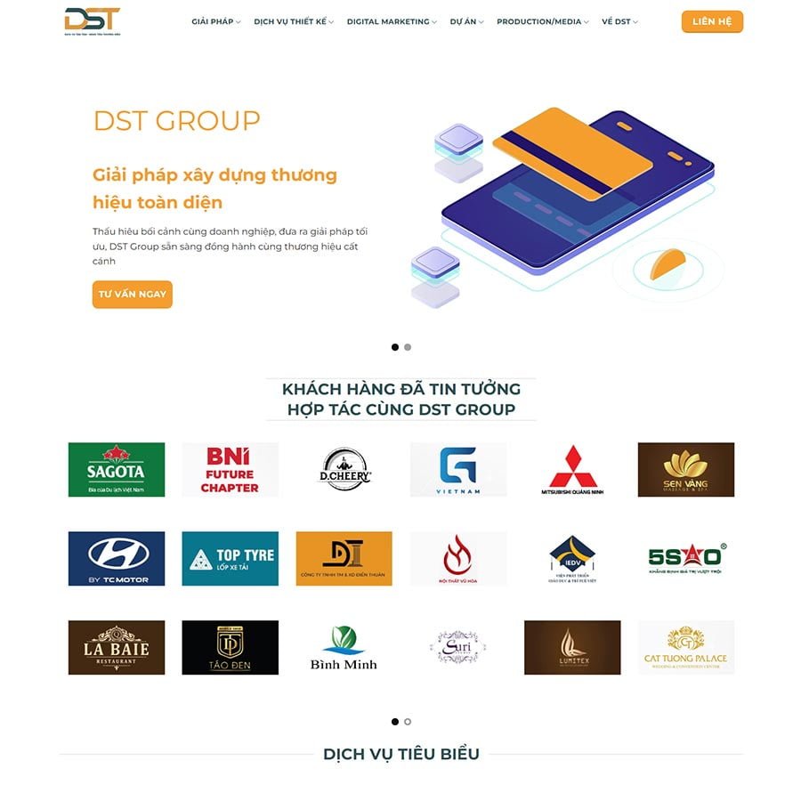 Thiết kế website công ty Digital Marketing 03