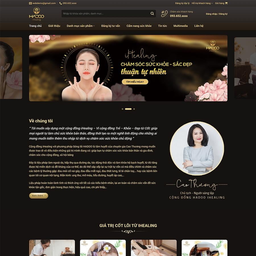 Thiết kế website Spa
